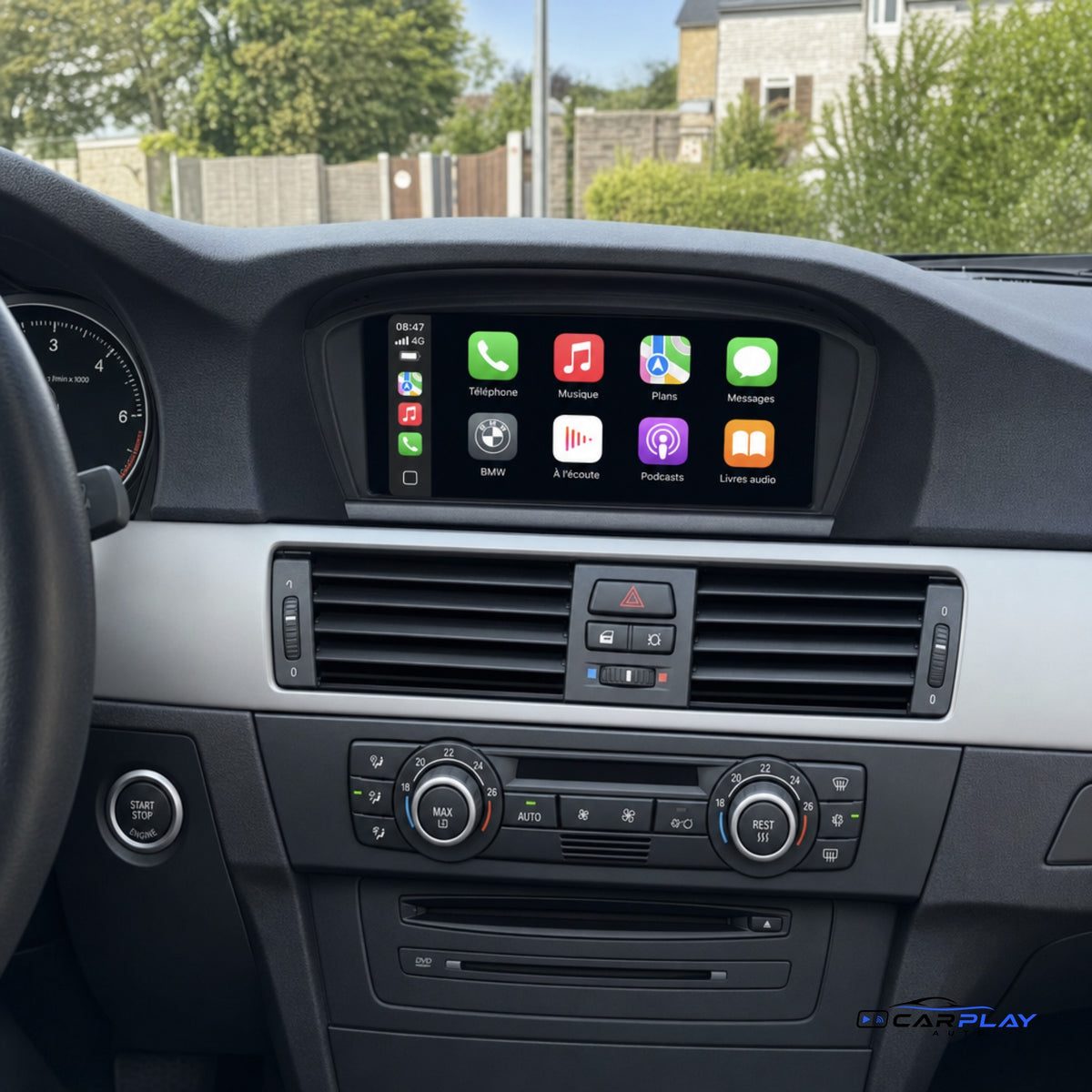 Écran CarPlay compatible avec BMW Série 5 [2003-2010] E60 / E61 / E62 / E63 - Type A (CCC - 10 PIN)