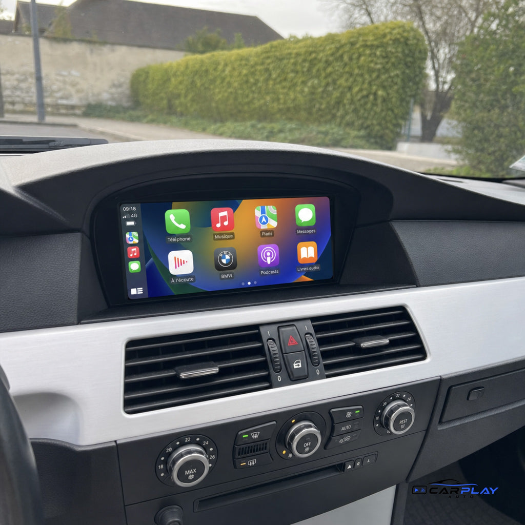 Écran CarPlay compatible avec BMW Série 5 [2003-2010] E60 / E61 / E62 / E63 - Type B (CIC - 4 PIN)