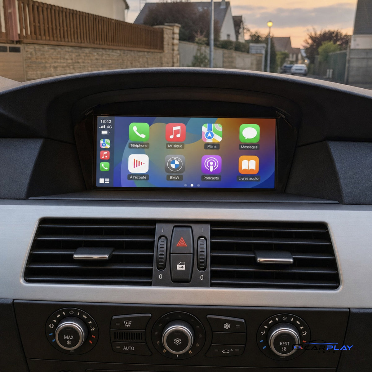 Écran CarPlay compatible avec BMW Série 5 [2003-2010] E60 / E61 / E62 / E63 - Type B (CIC - 4 PIN)