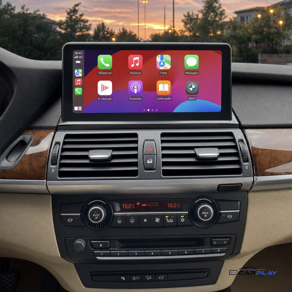 Écran CarPlay compatible avec BMW X5 [2007-2010] E70 - CCC (10 PIN)