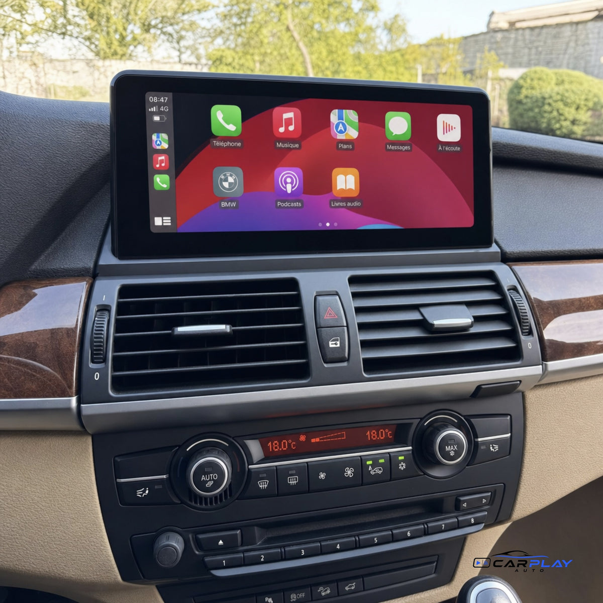 Écran CarPlay compatible avec BMW X5 [2007-2010] E70 - CIC (4 PIN)