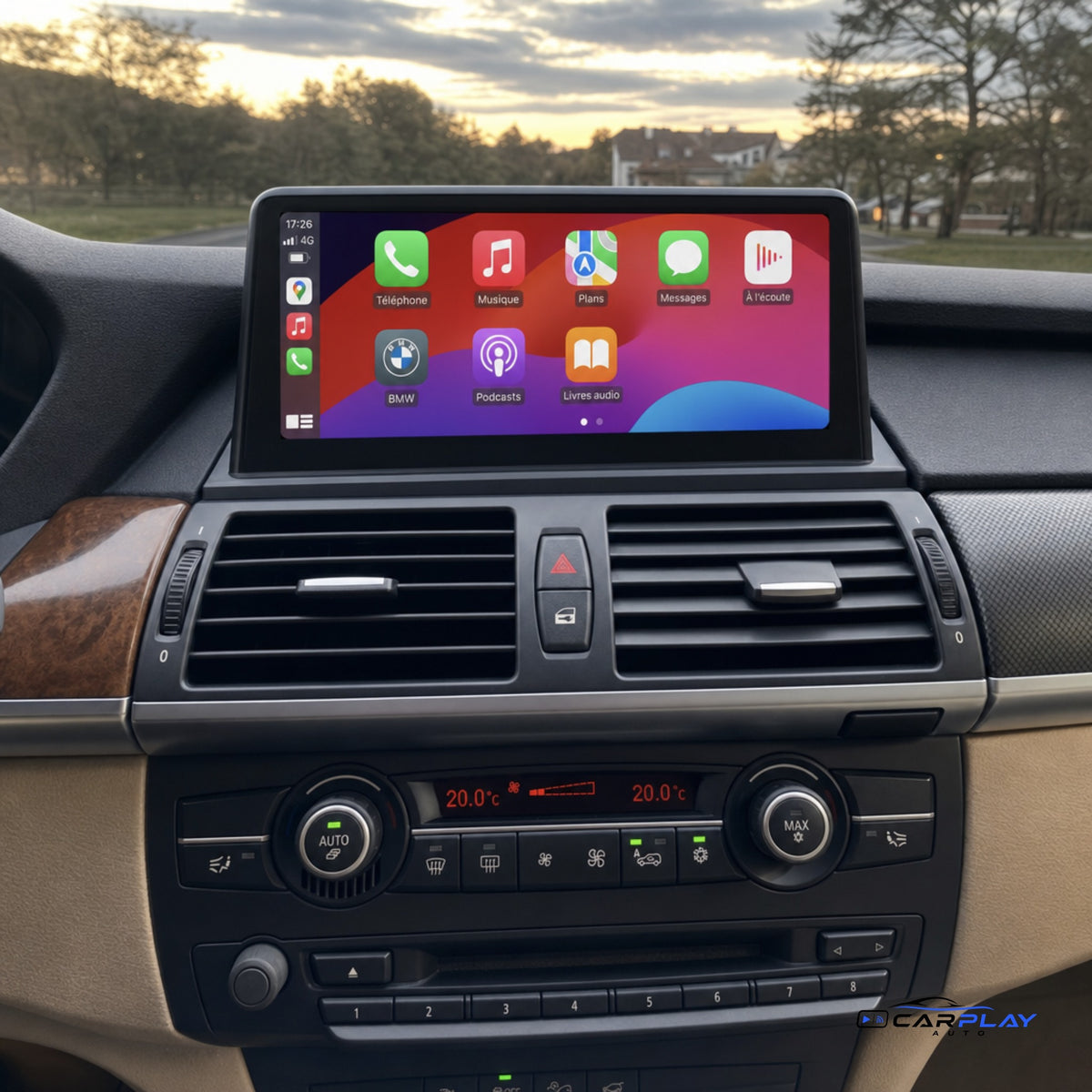 Écran CarPlay compatible avec BMW X5 [2007-2010] E70 - CIC (4 PIN)