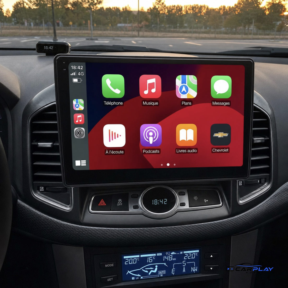 Écran CarPlay compatible avec Chevrolet Captiva [2011-2016]