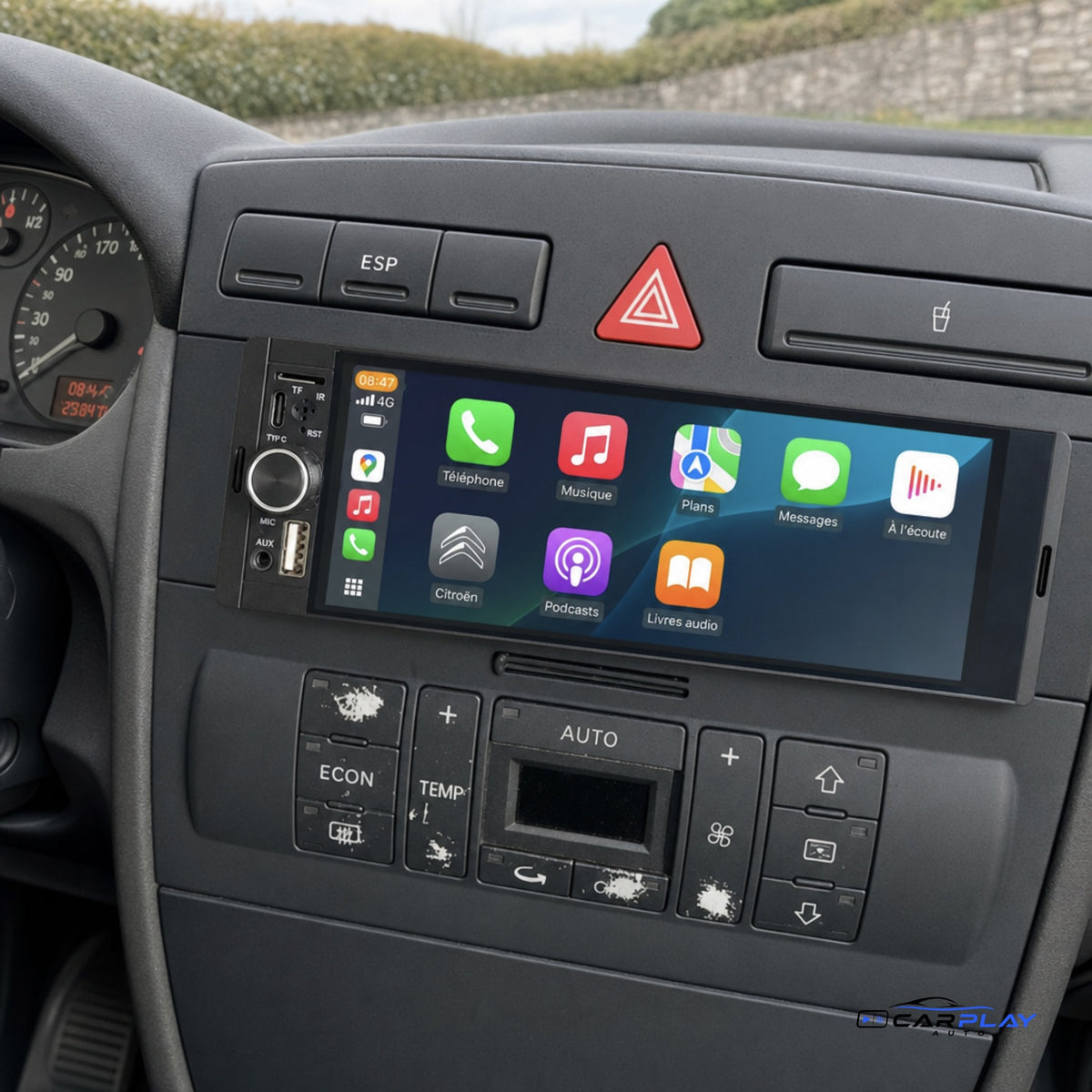 Écran CarPlay compatible avec Citroën Berlingo [1996-2018]