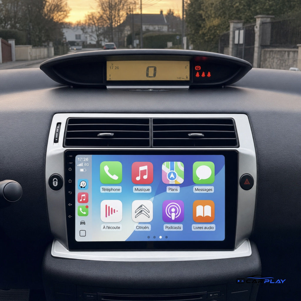 Écran CarPlay compatible avec Citroën C4 [2004-2009]