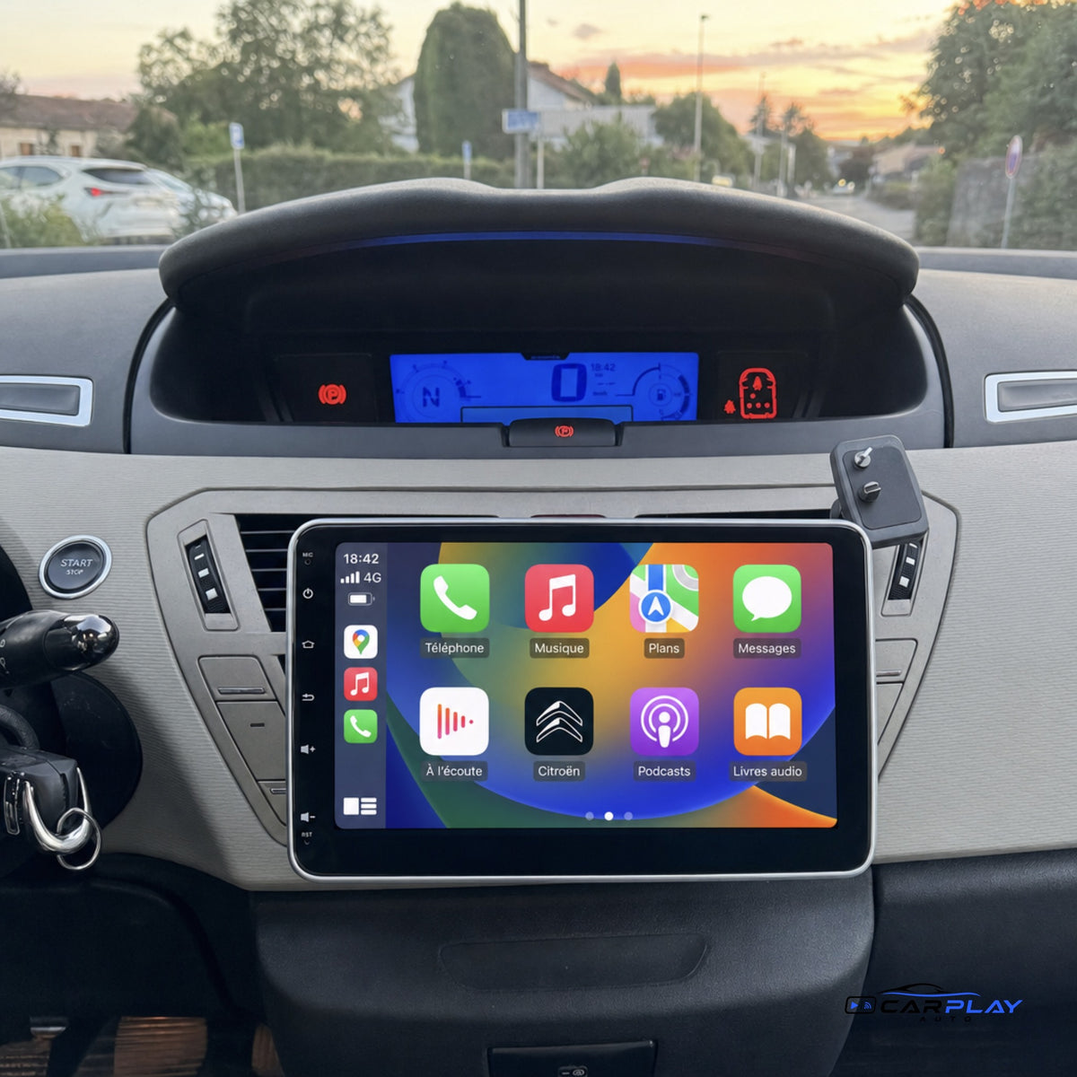 Écran CarPlay compatible avec Citroën C4 PICASSO [2006-2013]