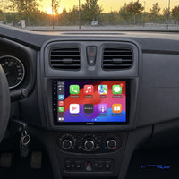 Écran CarPlay compatible avec Dacia Logan 2 [2014-2019] - Aérations carrées