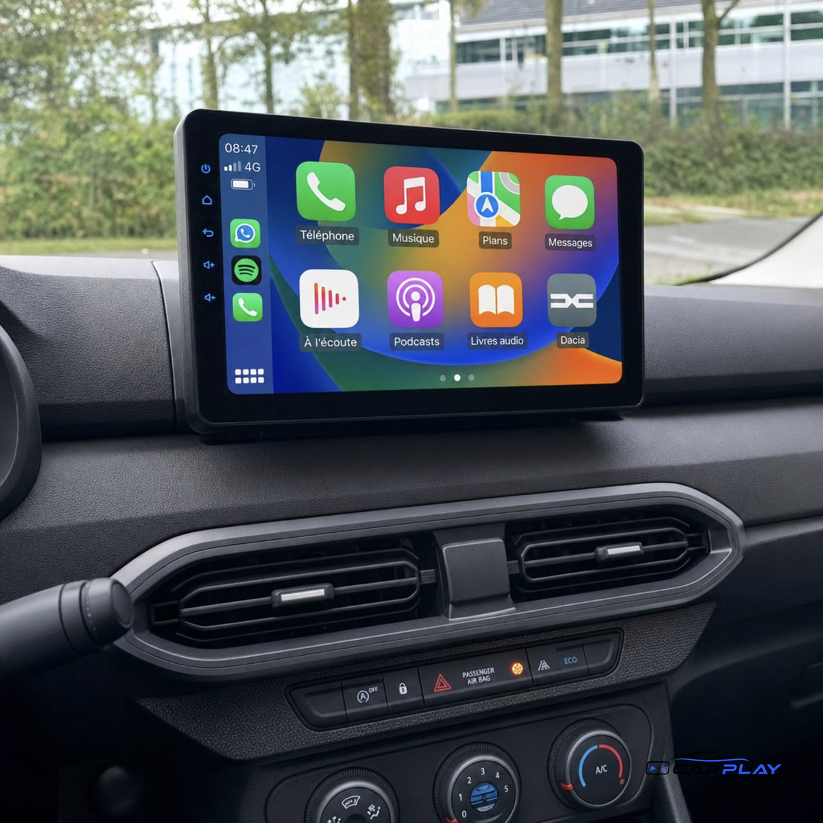 Écran CarPlay compatible avec Dacia Sandero [2021-2023]