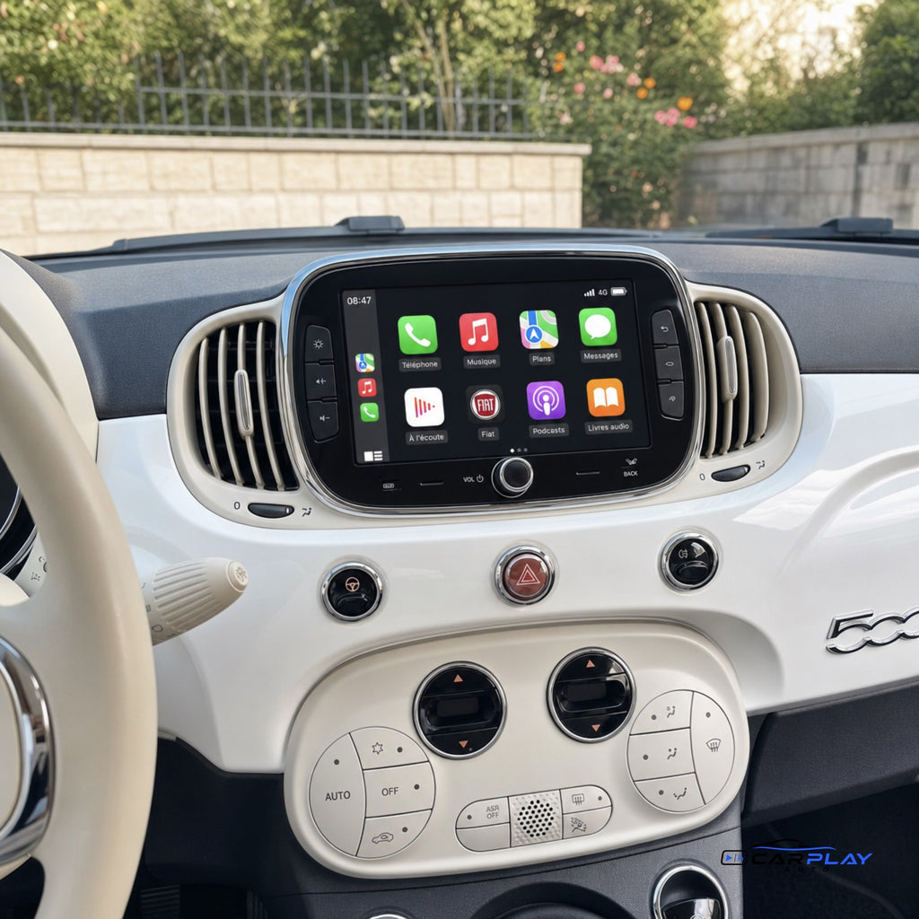Écran CarPlay compatible avec Fiat 500 2 [2016-2019]