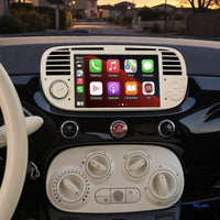 Écran CarPlay compatible avec Fiat 500 [2007-2015] - Blanc