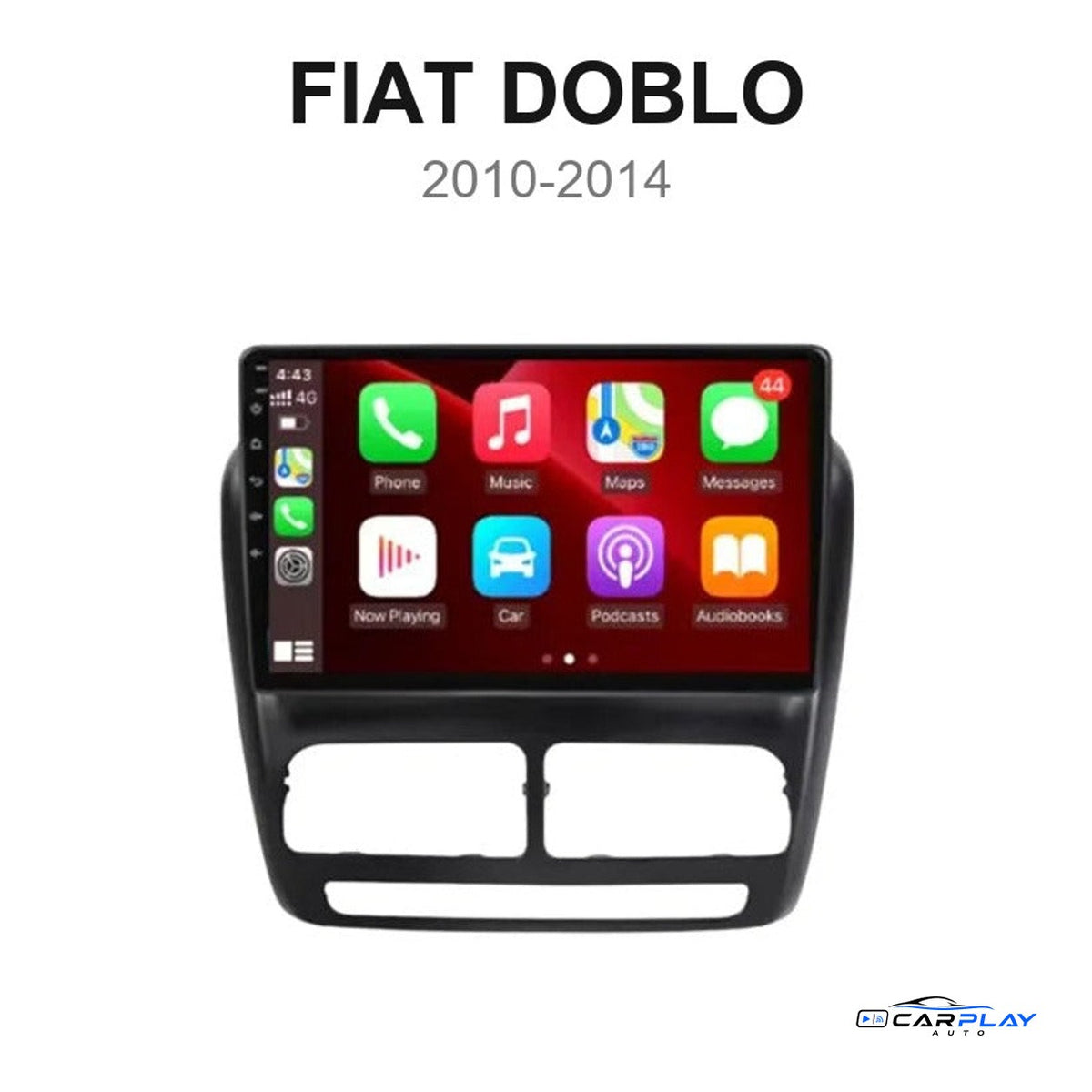 Écran CarPlay compatible avec Fiat Doblo [2010-2014]