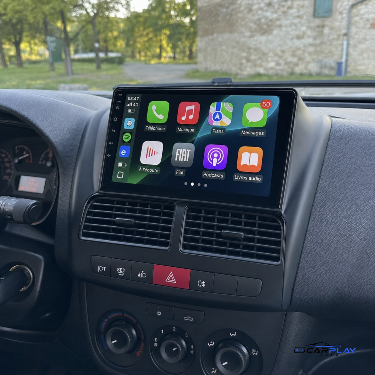 Écran CarPlay compatible avec Fiat Doblo [2010-2014]