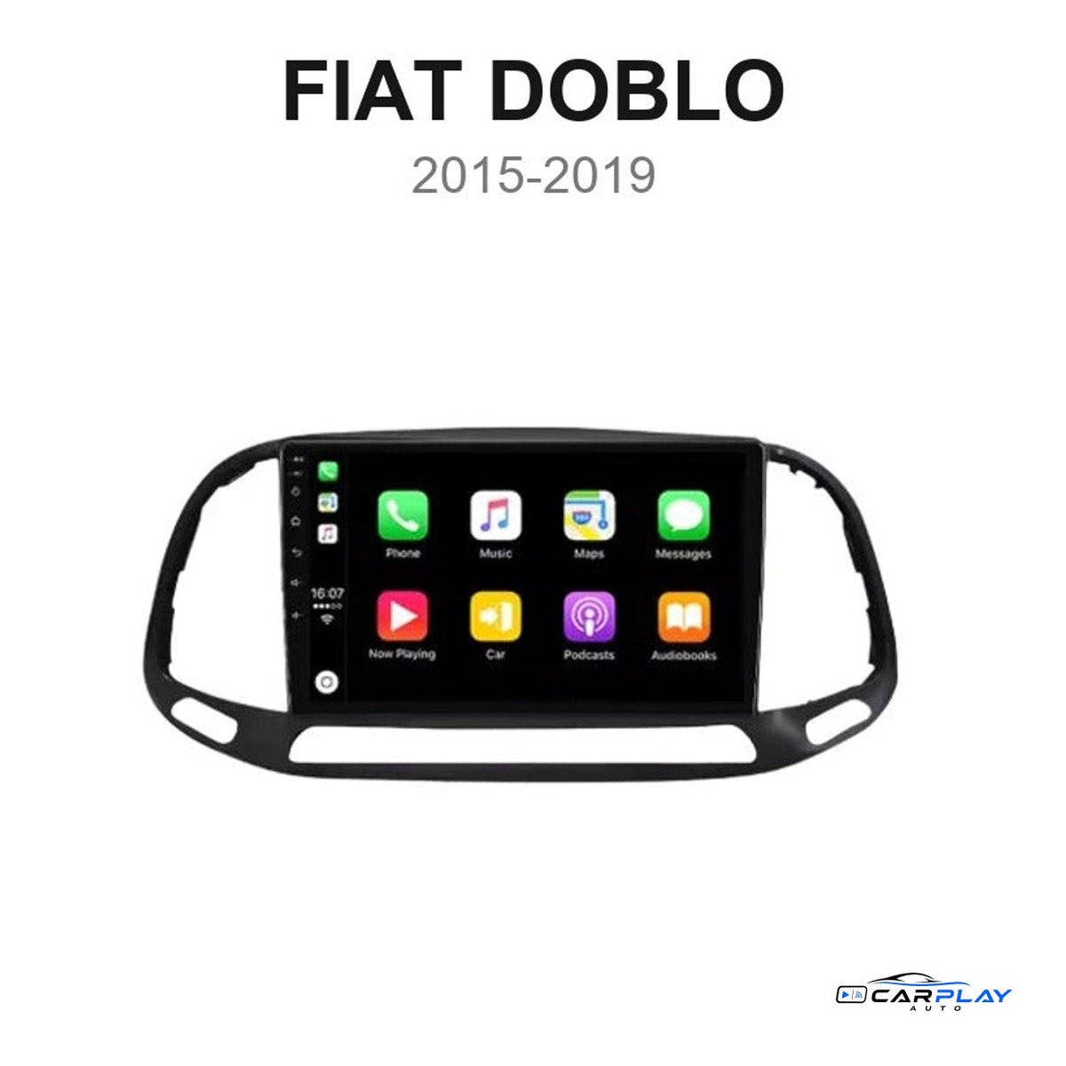 Écran CarPlay compatible avec Fiat Doblo [2015-2019]