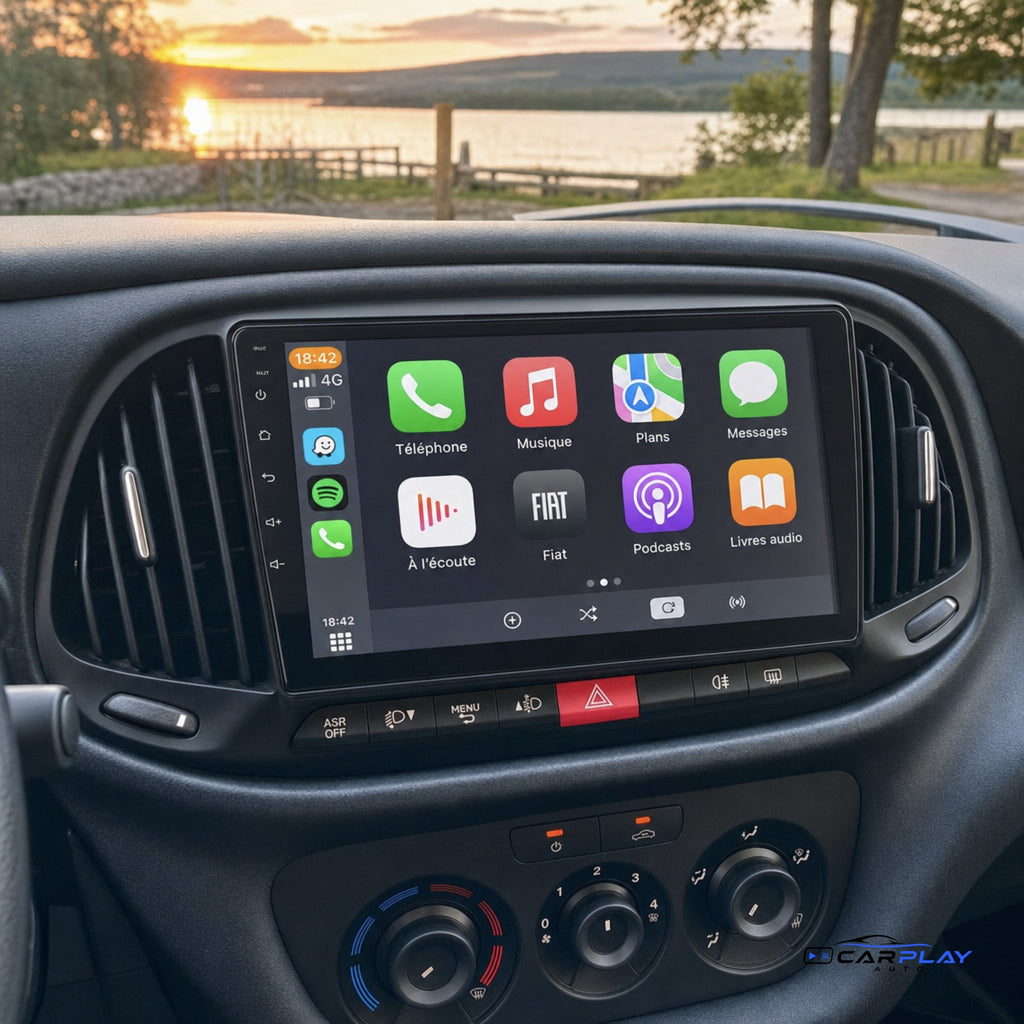 Écran CarPlay compatible avec Fiat Doblo [2015-2019]