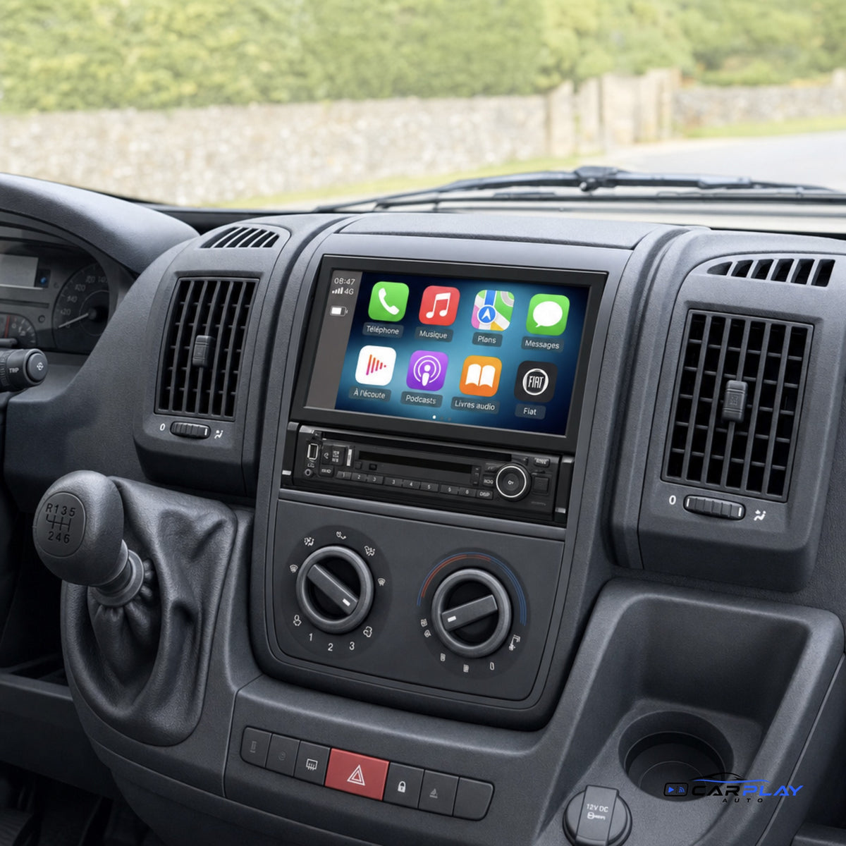 Écran CarPlay compatible avec Fiat Ducato [2005-2024] Type A