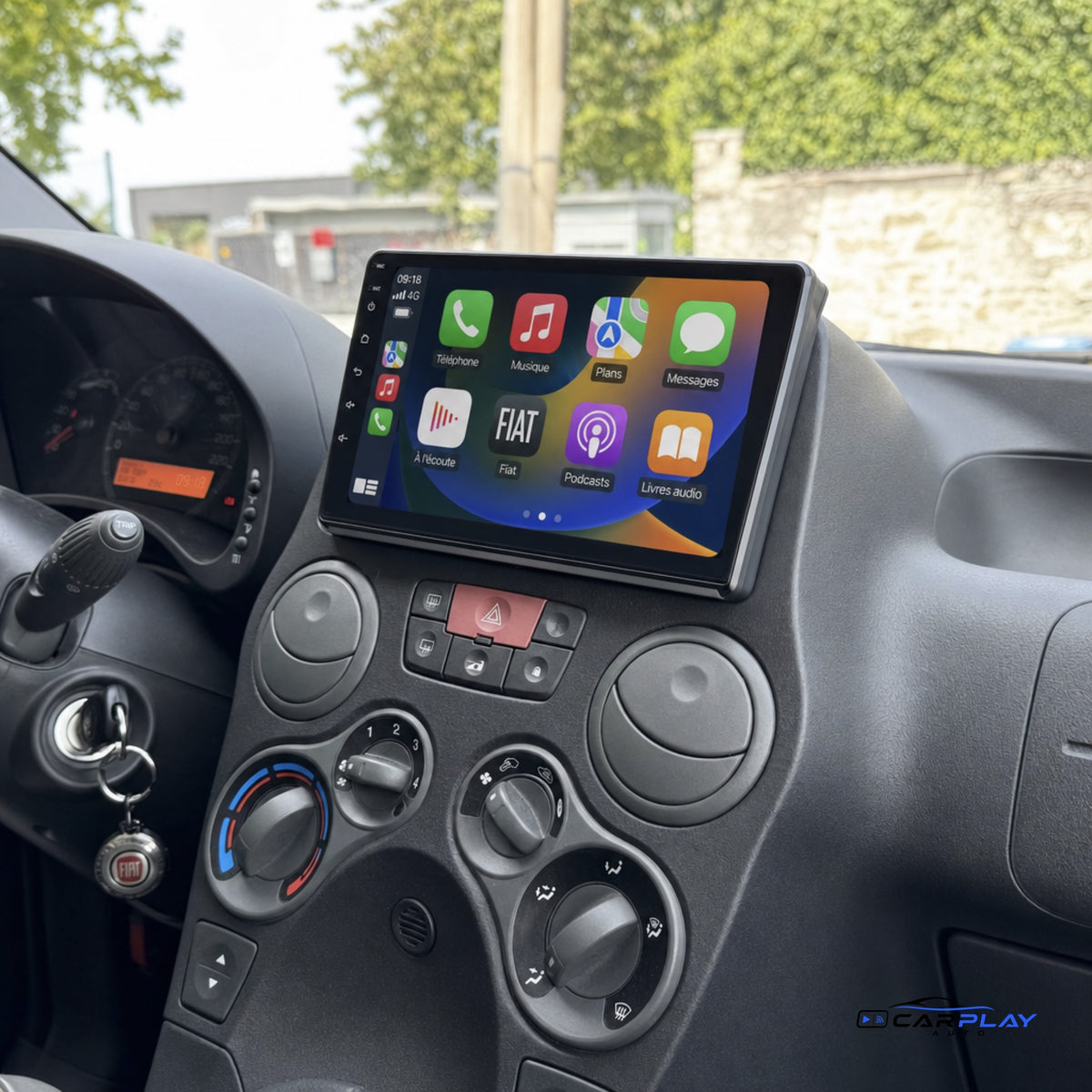 Écran CarPlay compatible avec Fiat Panda [2003-2012]