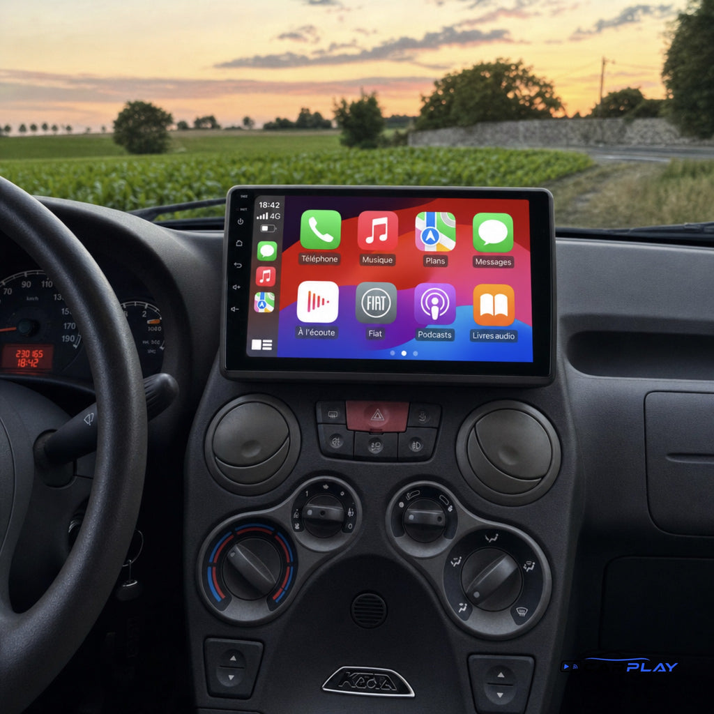 Écran CarPlay compatible avec Fiat Panda [2003-2012]