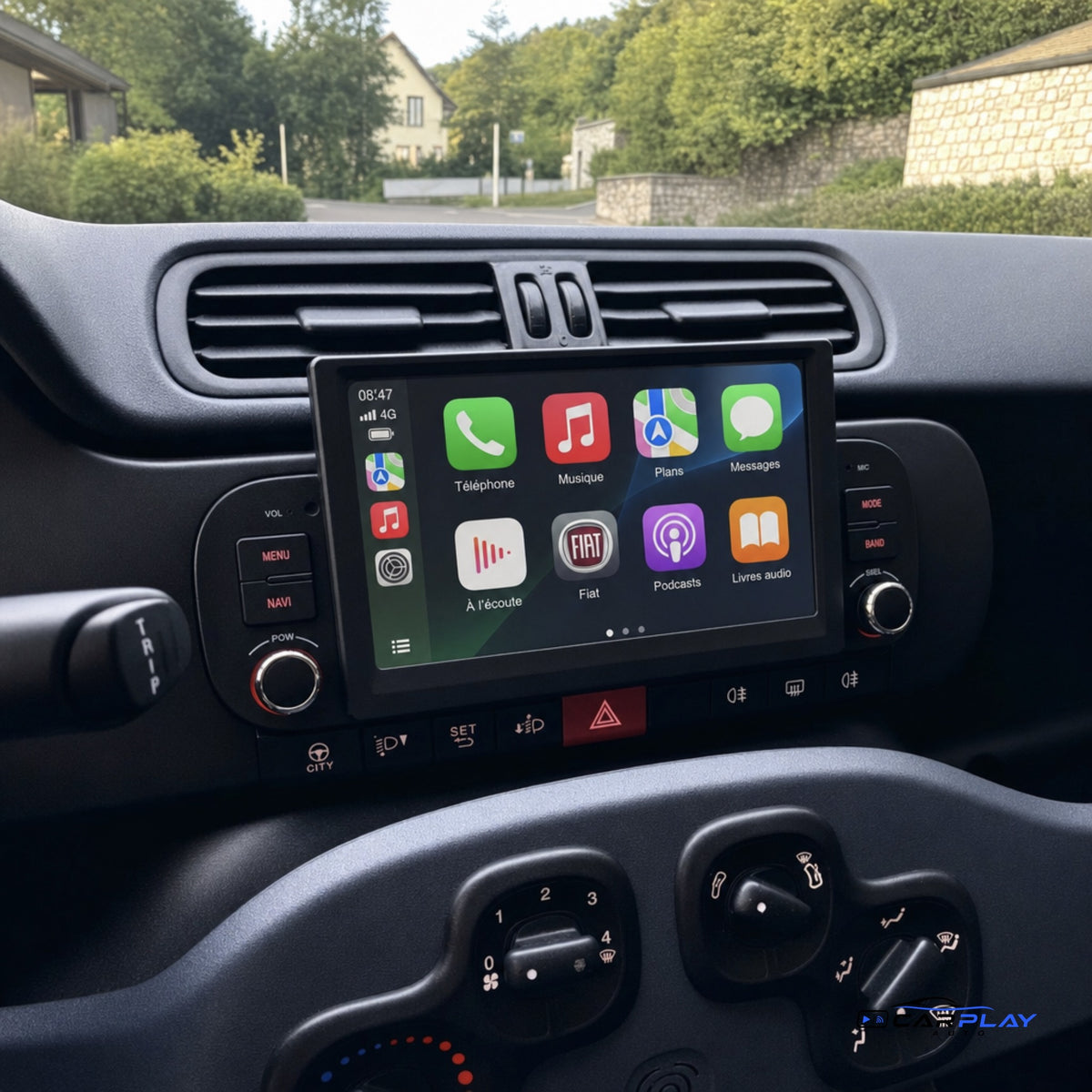 Écran CarPlay compatible avec Fiat Panda [2013-2020]