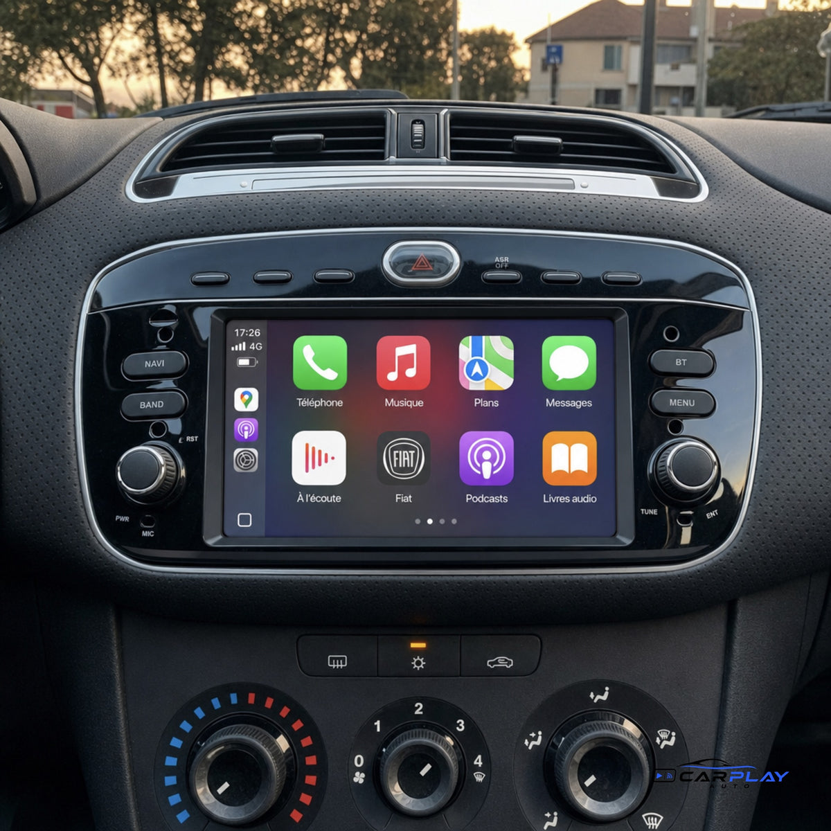 Écran CarPlay compatible avec Fiat Punto Evo / Linea [2012-2018]