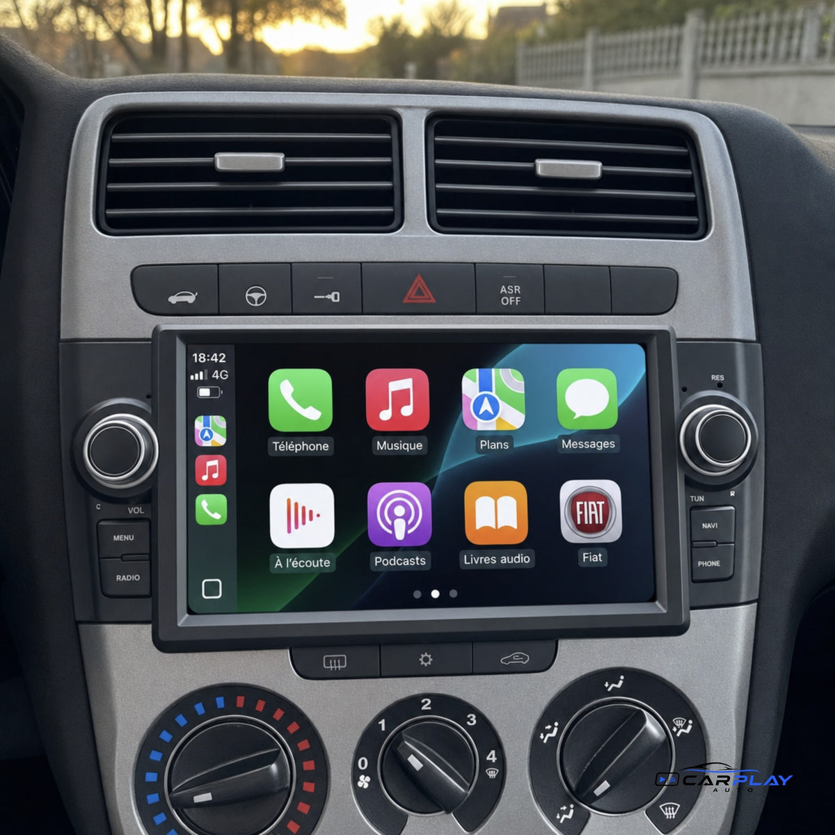 Écran CarPlay compatible avec Fiat Punto / Grande Punto [2005-2012]