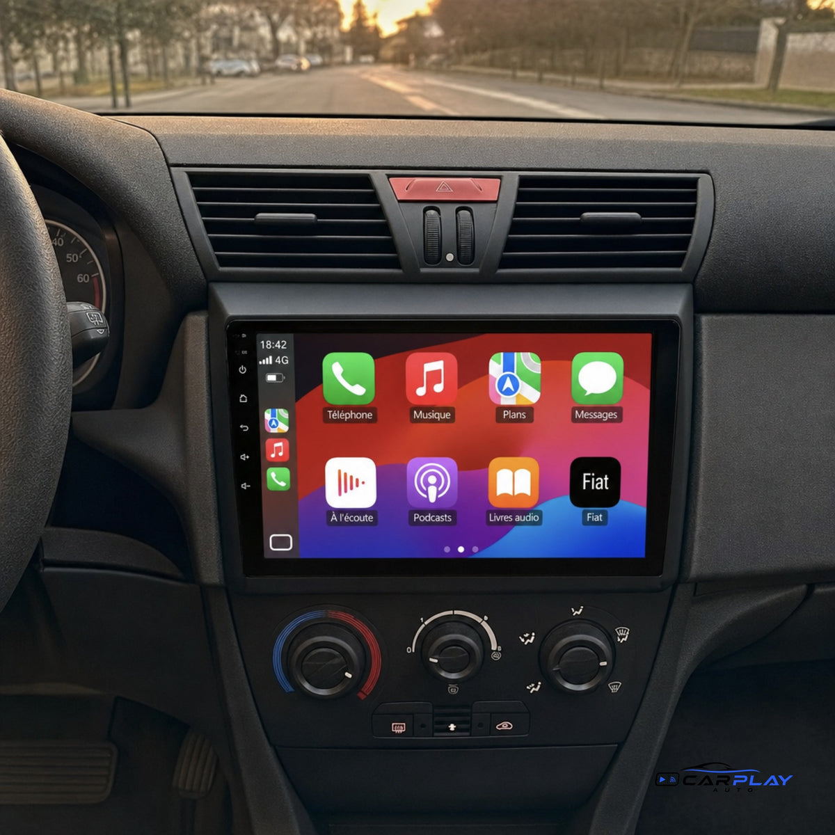 Écran CarPlay compatible avec Fiat Stilo [2001-2010]