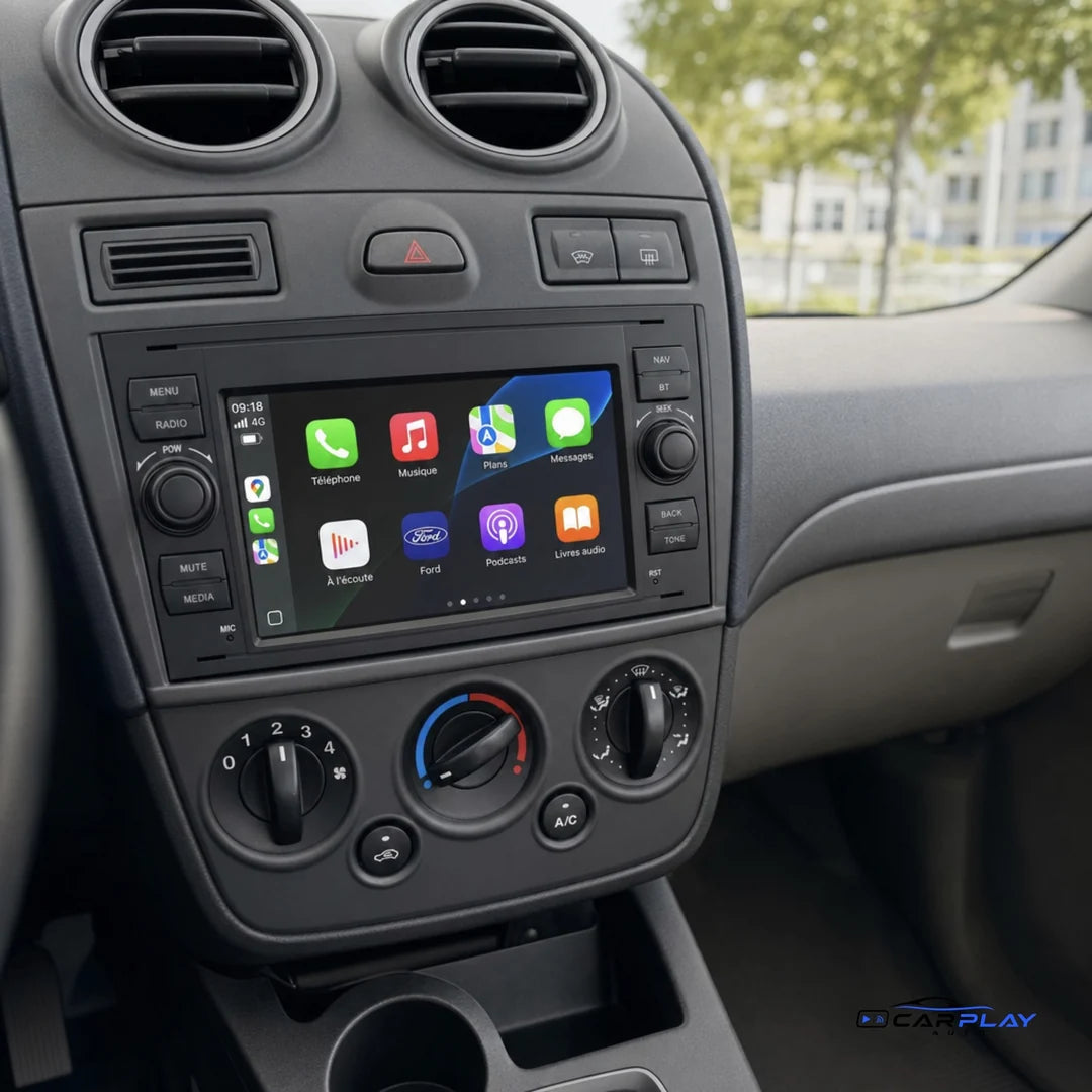 Écran CarPlay compatible avec Ford C-max [2004-2011] Noir