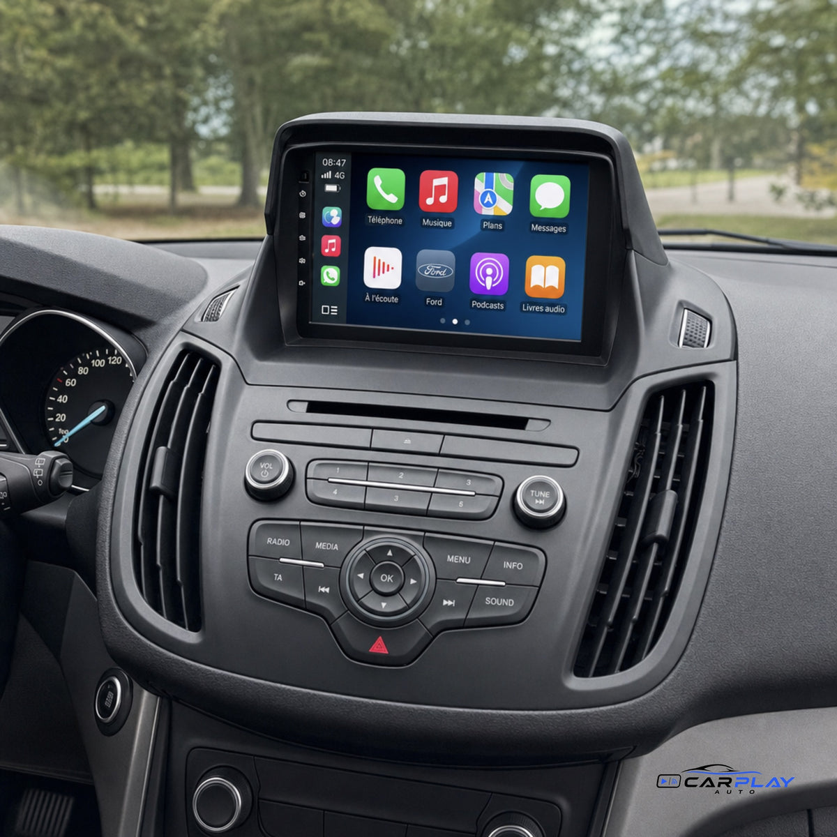 Écran CarPlay compatible avec Ford Escape 3 [2012-2019]