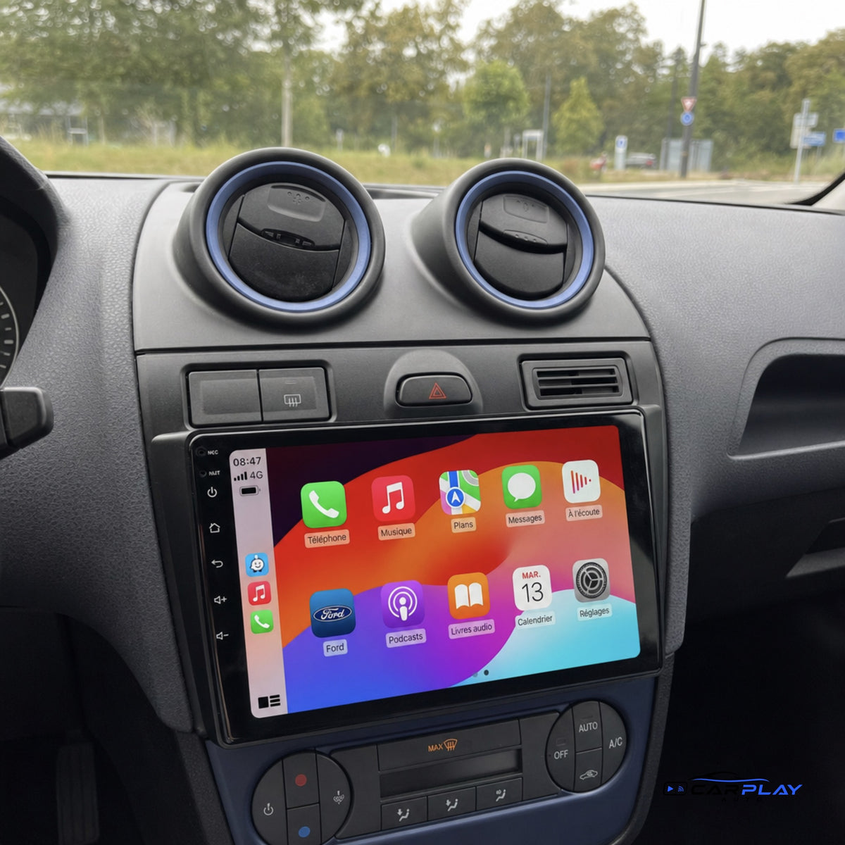Écran CarPlay compatible avec Ford Fiesta [2002-2008]