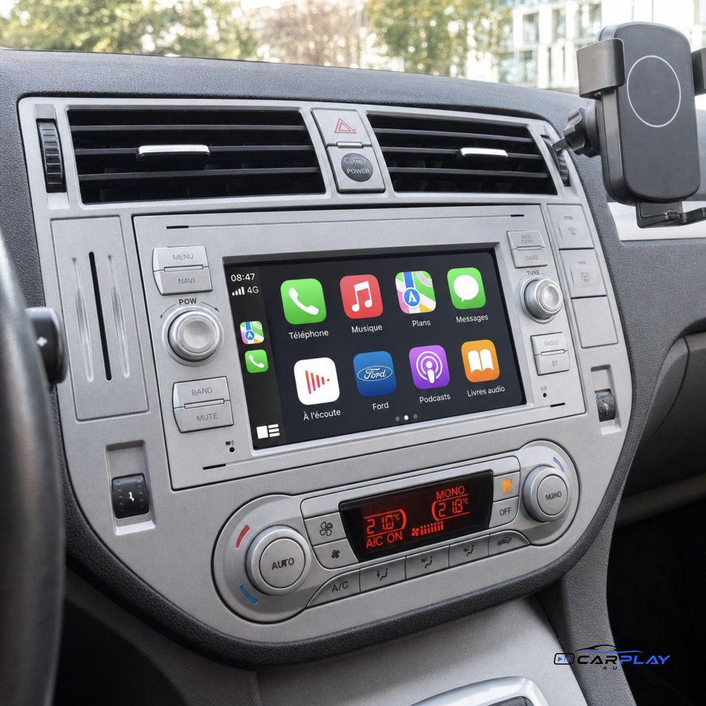 Écran CarPlay compatible avec Ford Focus [2004-2011] - Gris