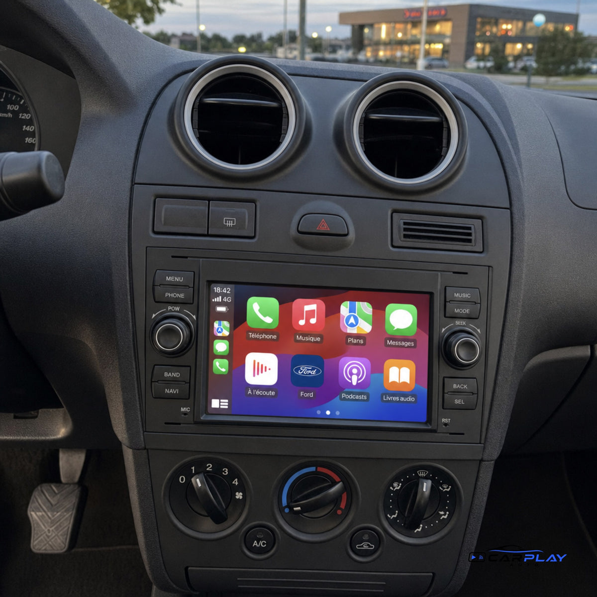 Écran CarPlay compatible avec Ford Fusion [2006-2011] - Noir