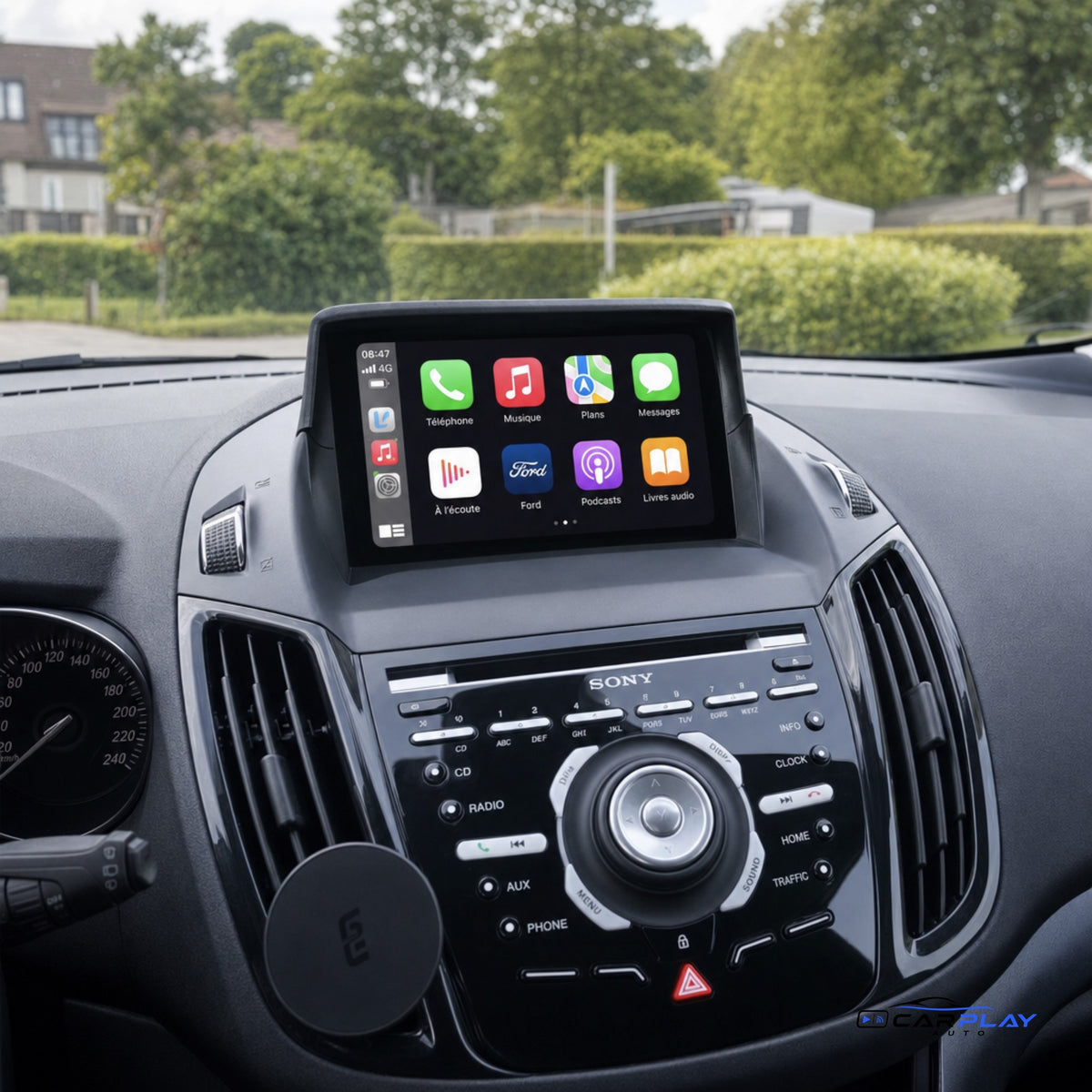 Écran CarPlay compatible avec Ford Kuga 2 [2013-2016]