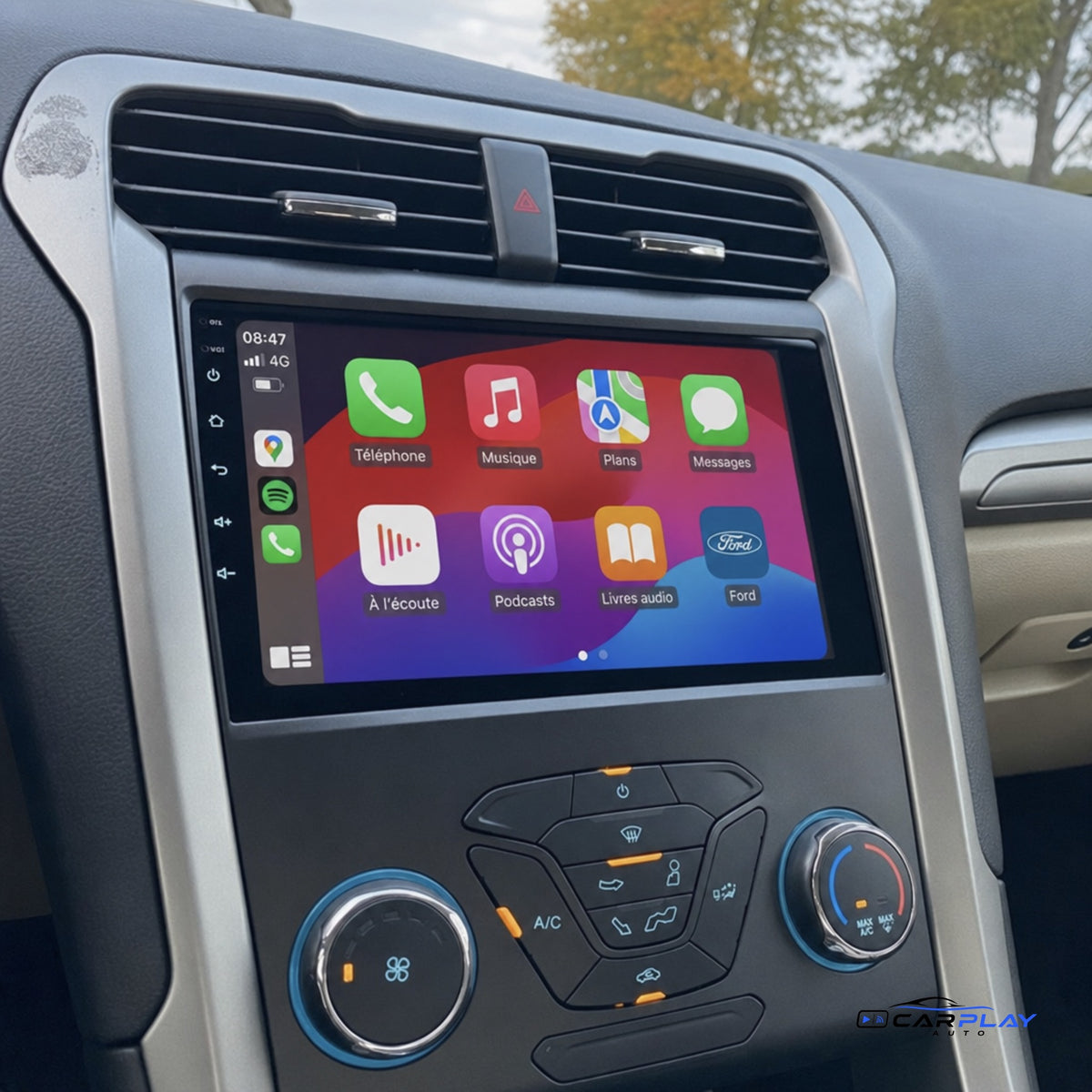 Écran CarPlay compatible avec Ford Mondeo [2012-2018]
