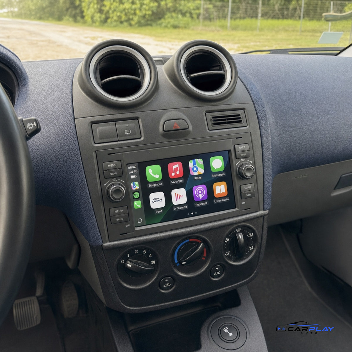 Écran CarPlay compatible avec Ford Transit [2003-2011]