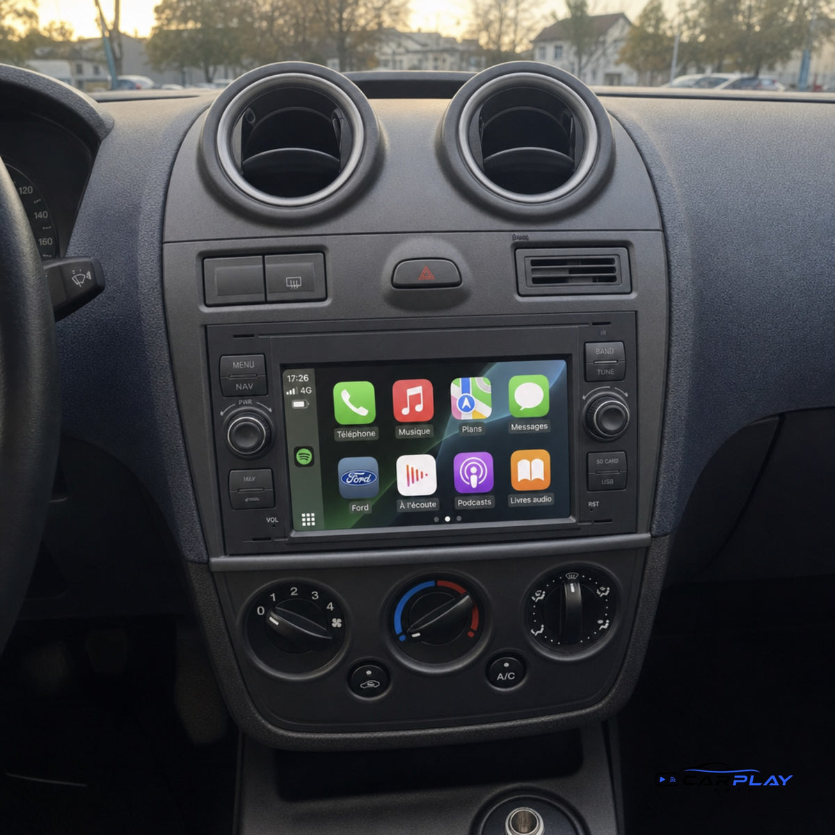Écran CarPlay compatible avec Ford Transit [2003-2011]