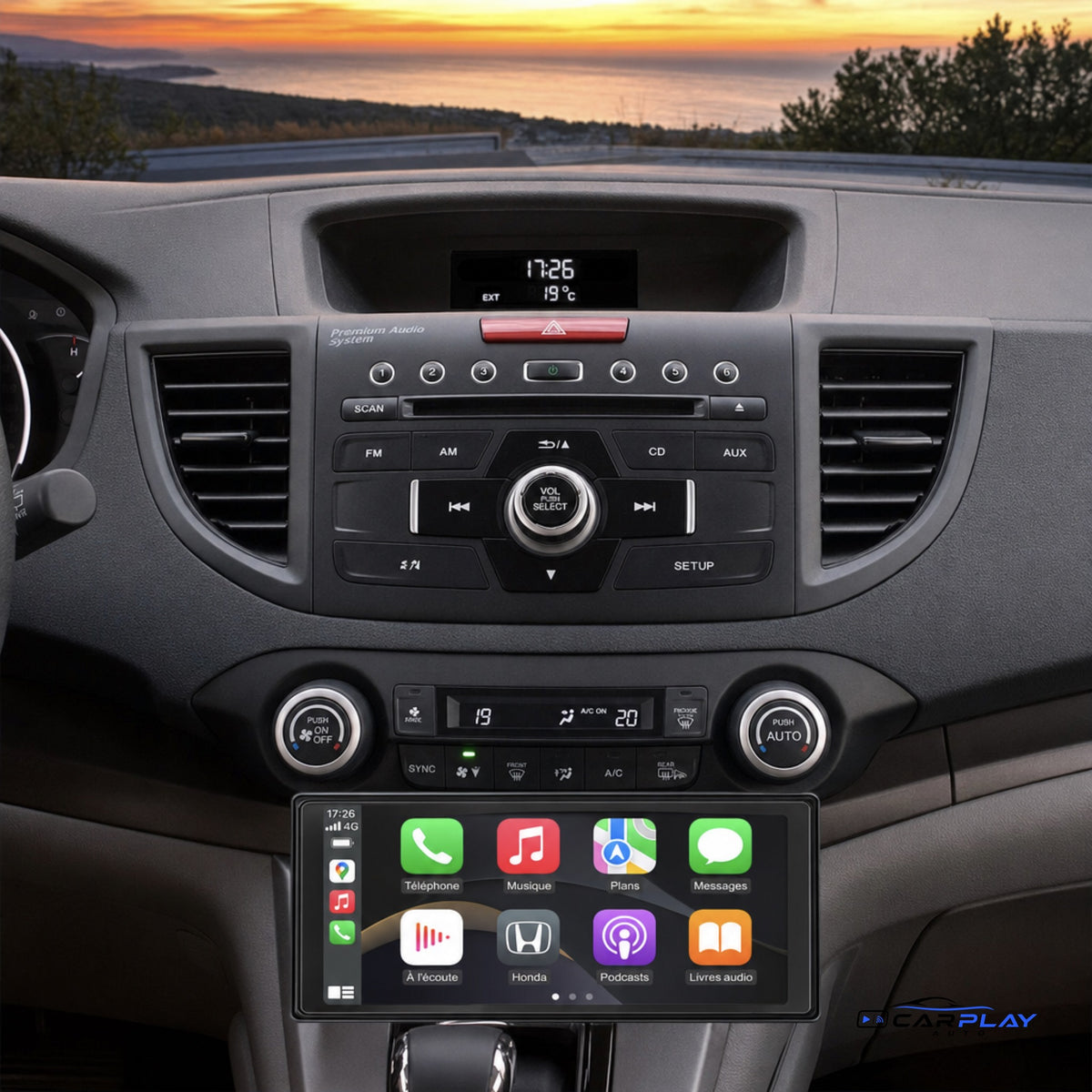 Écran CarPlay compatible avec Honda CR-V [2012-2016] - Type A
