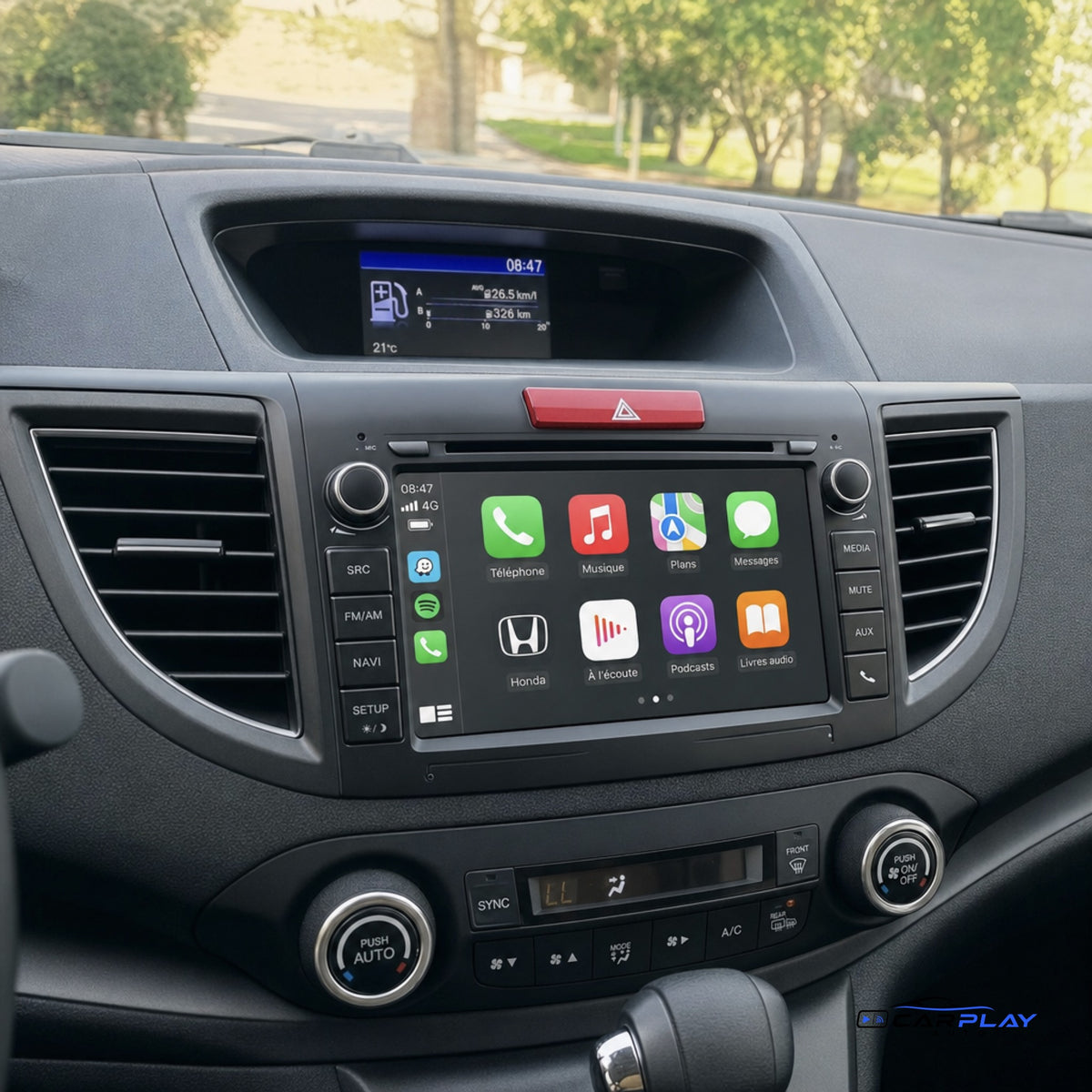 Écran CarPlay compatible avec Honda CR-V [2012-2016] - Type C