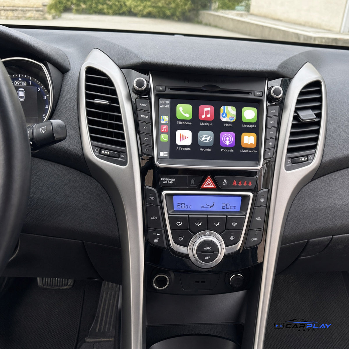 Écran CarPlay compatible avec Hyundai i30 [2012-2016]