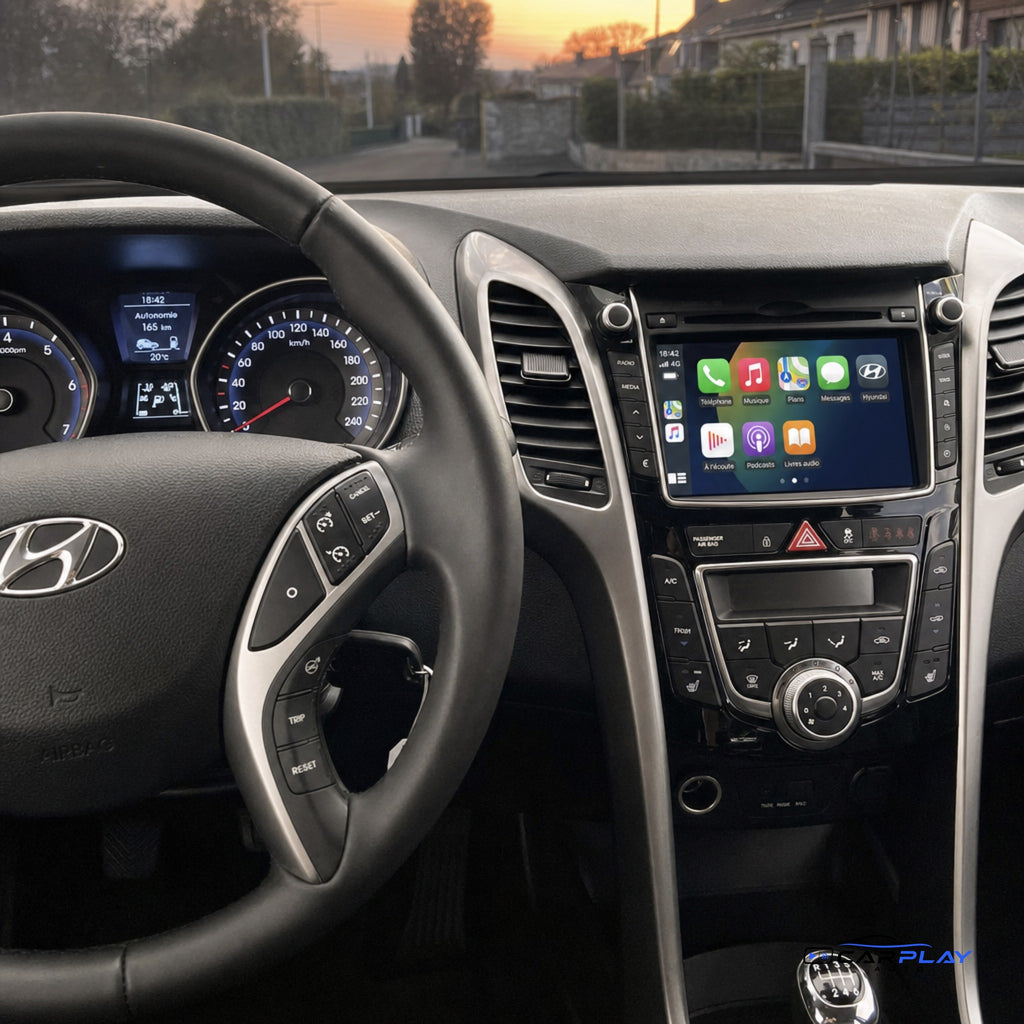 Écran CarPlay compatible avec Hyundai i30 [2012-2016]