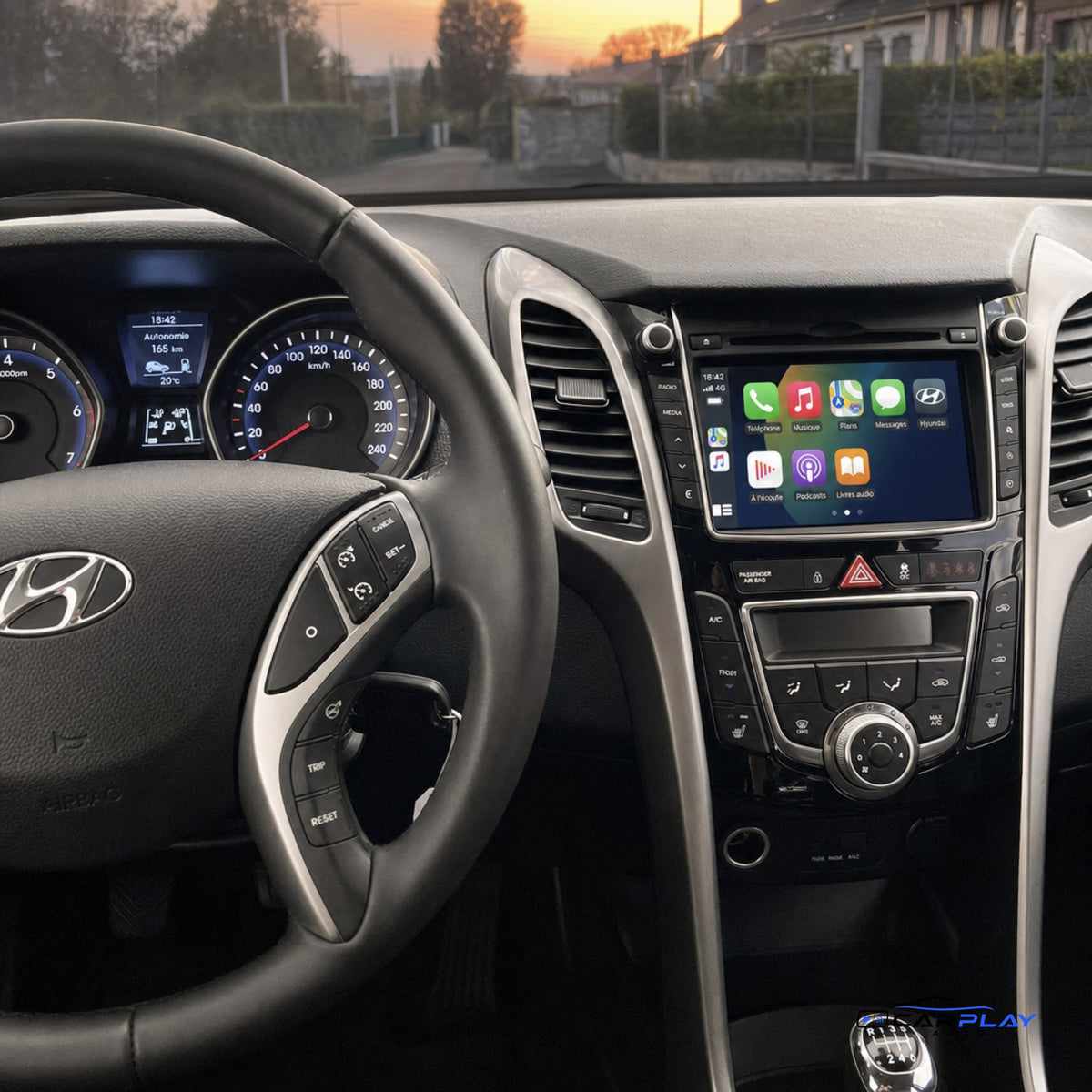 Écran CarPlay compatible avec Hyundai i30 [2012-2016]