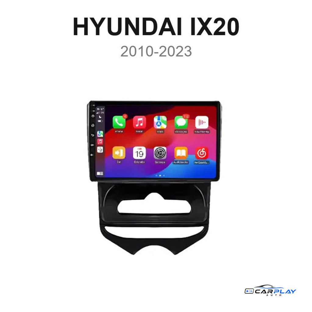 Écran CarPlay compatible avec Hyundai iX20 [2010-2023] - Climatisation manuelle