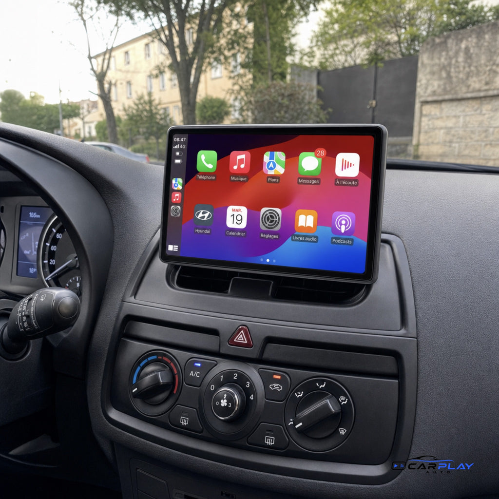 Écran CarPlay compatible avec Hyundai iX20 [2010-2023] - Climatisation manuelle