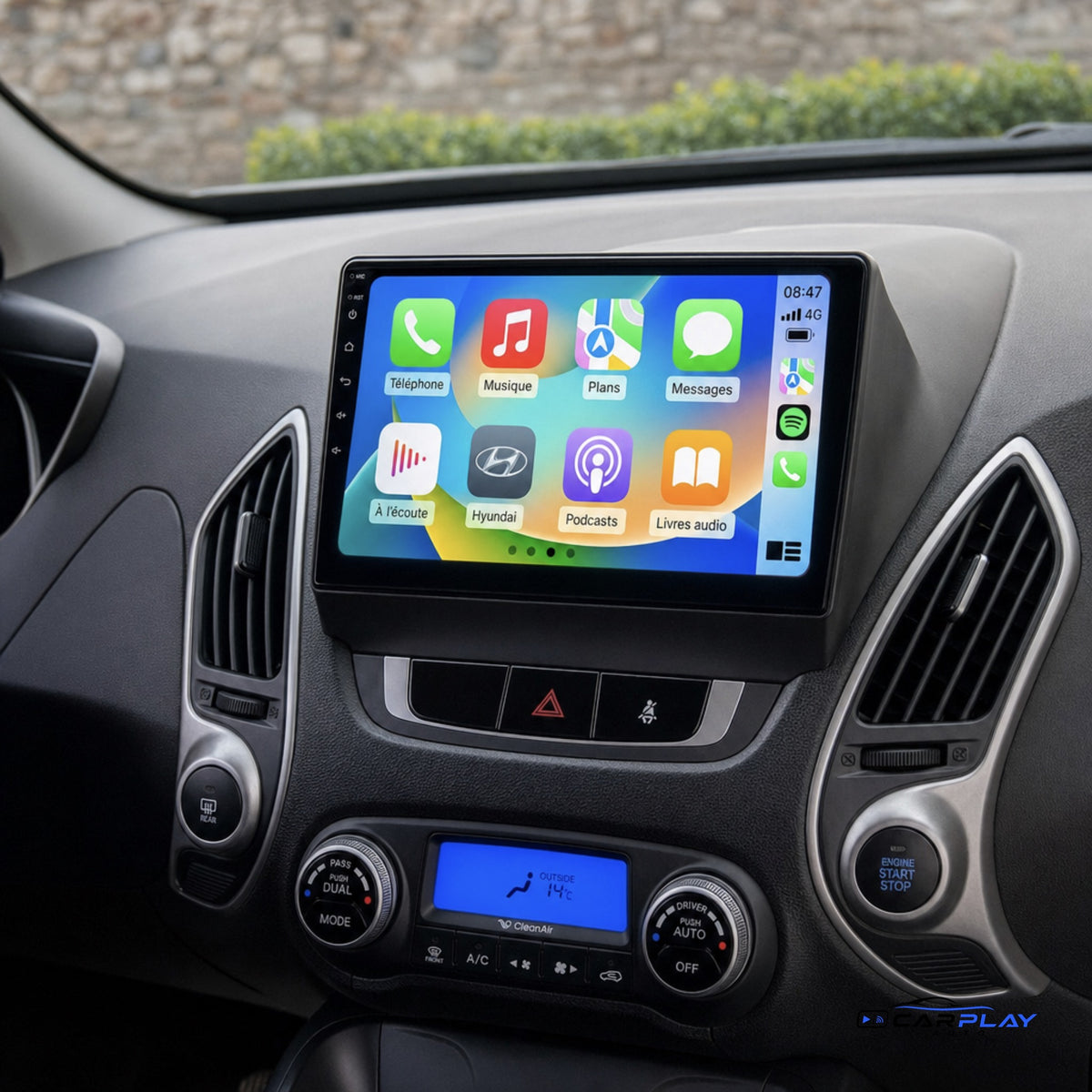 Écran CarPlay compatible avec Hyundai IX35 | TUCSON [2009-2015] - Type C