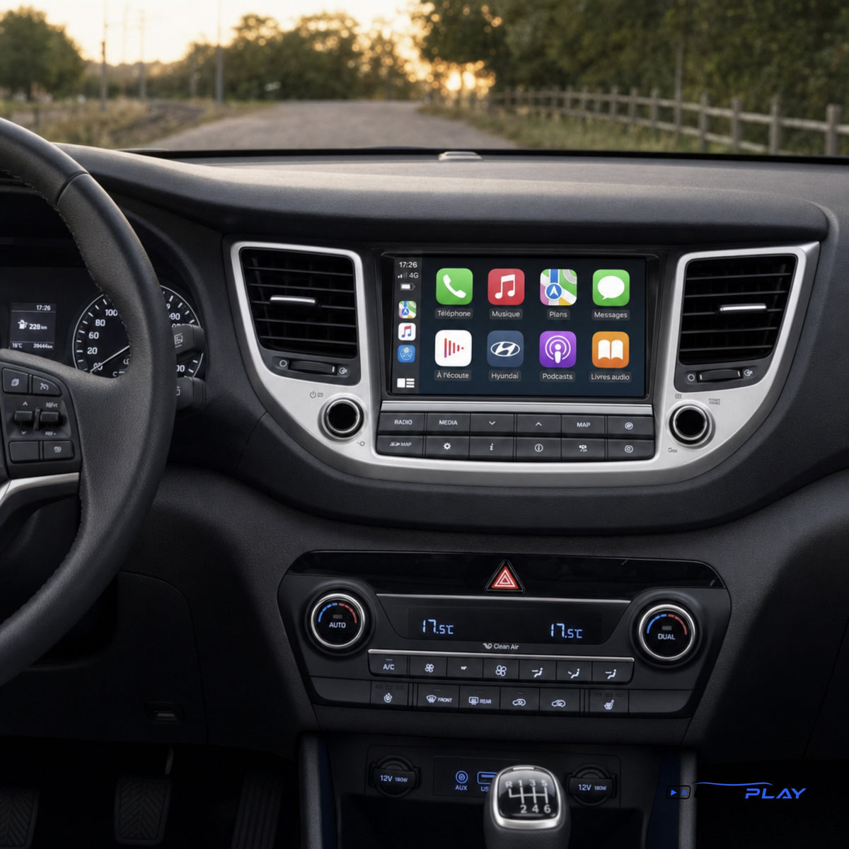 Écran CarPlay compatible avec Hyundai iX35 / Tucson [2015-2018] - Type B