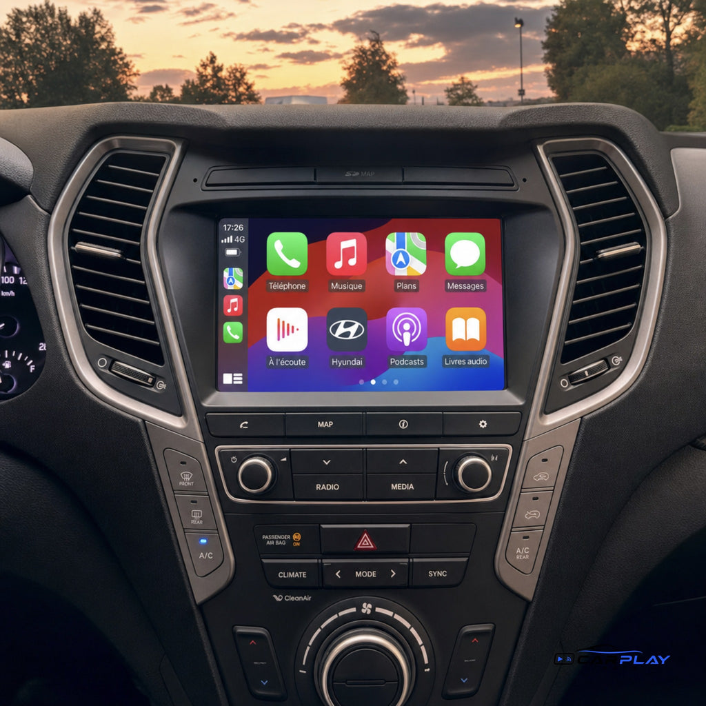 Écran CarPlay compatible avec Hyundai Santa Fe [2013-2017]