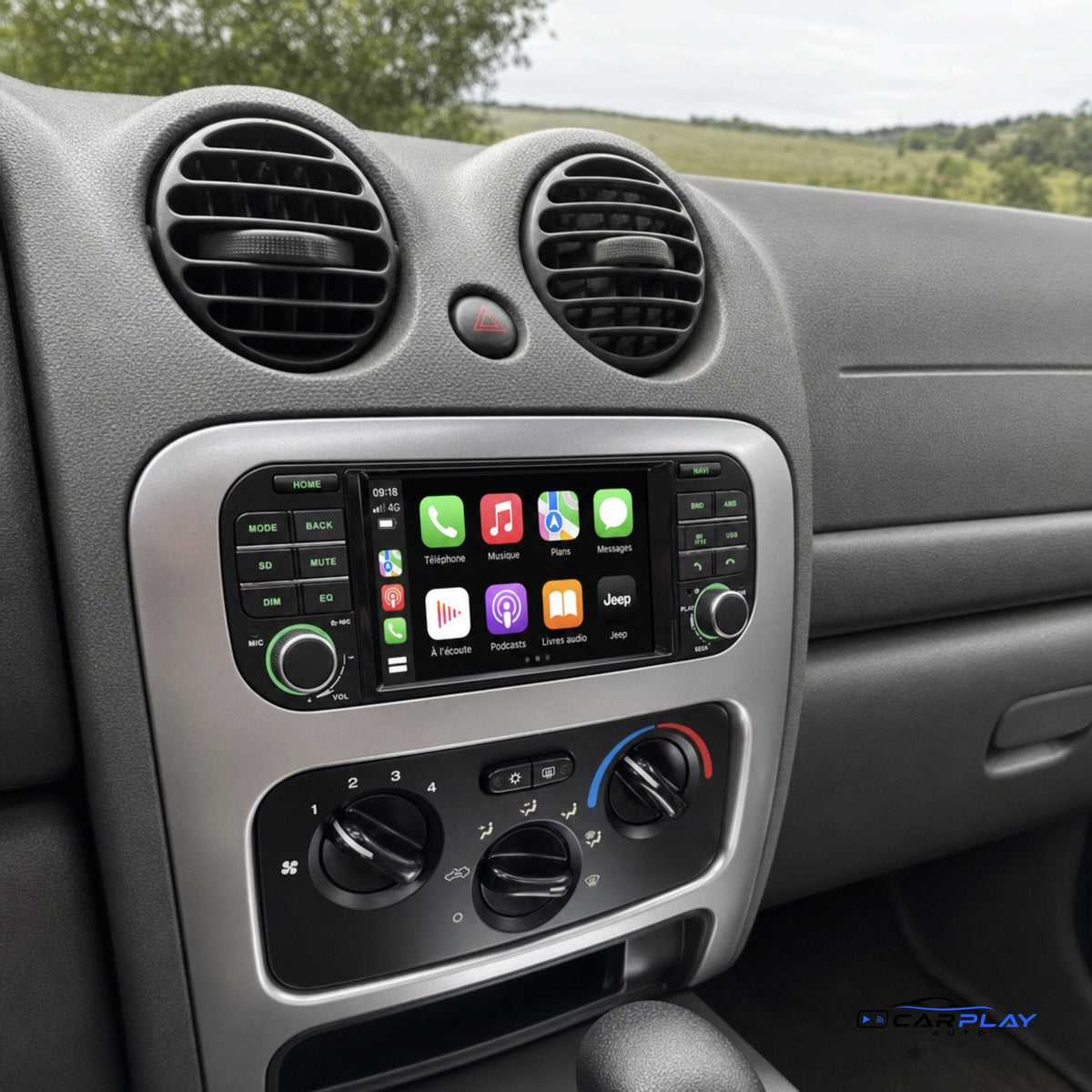 Écran CarPlay compatible avec Jeep Grand Cherokee [1999-2004]