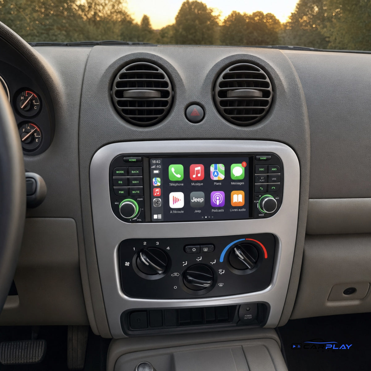 Écran CarPlay compatible avec Jeep Grand Cherokee [1999-2004]