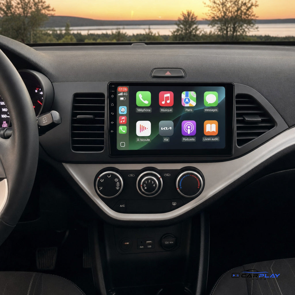 Écran CarPlay compatible avec Kia Picanto [2011-2016]