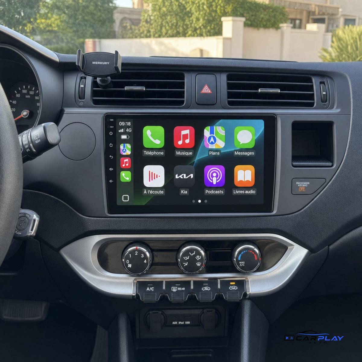 Écran CarPlay compatible avec Kia Rio 3 [2011-2015]