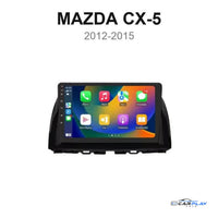Écran CarPlay compatible avec Mazda CX-5 [2012-2015] - Type B (GPS d'origine, boutons latéraux)