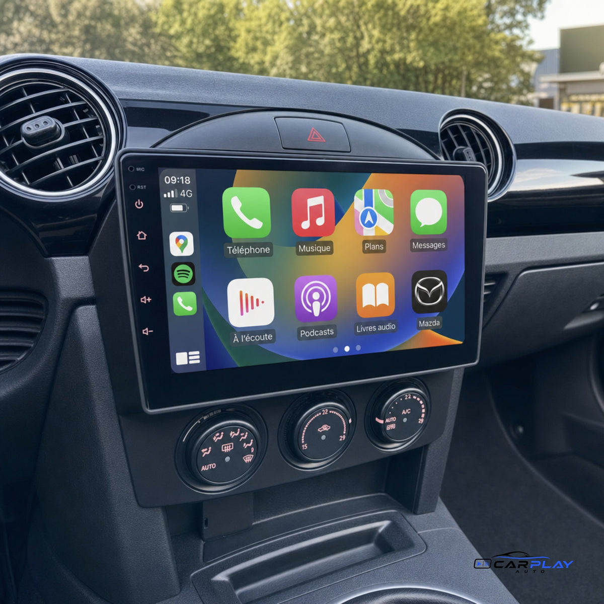 Écran CarPlay compatible avec Mazda MX-5 [2005-2015]